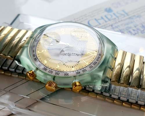 VINTAGE SWATCH CHRONO - STUNNING 1992 - HIGHLY COLLECTIBLE - BRAND NEW IN BOX
